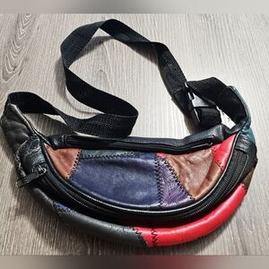 Vintage Multicolored patchwork fanny pack